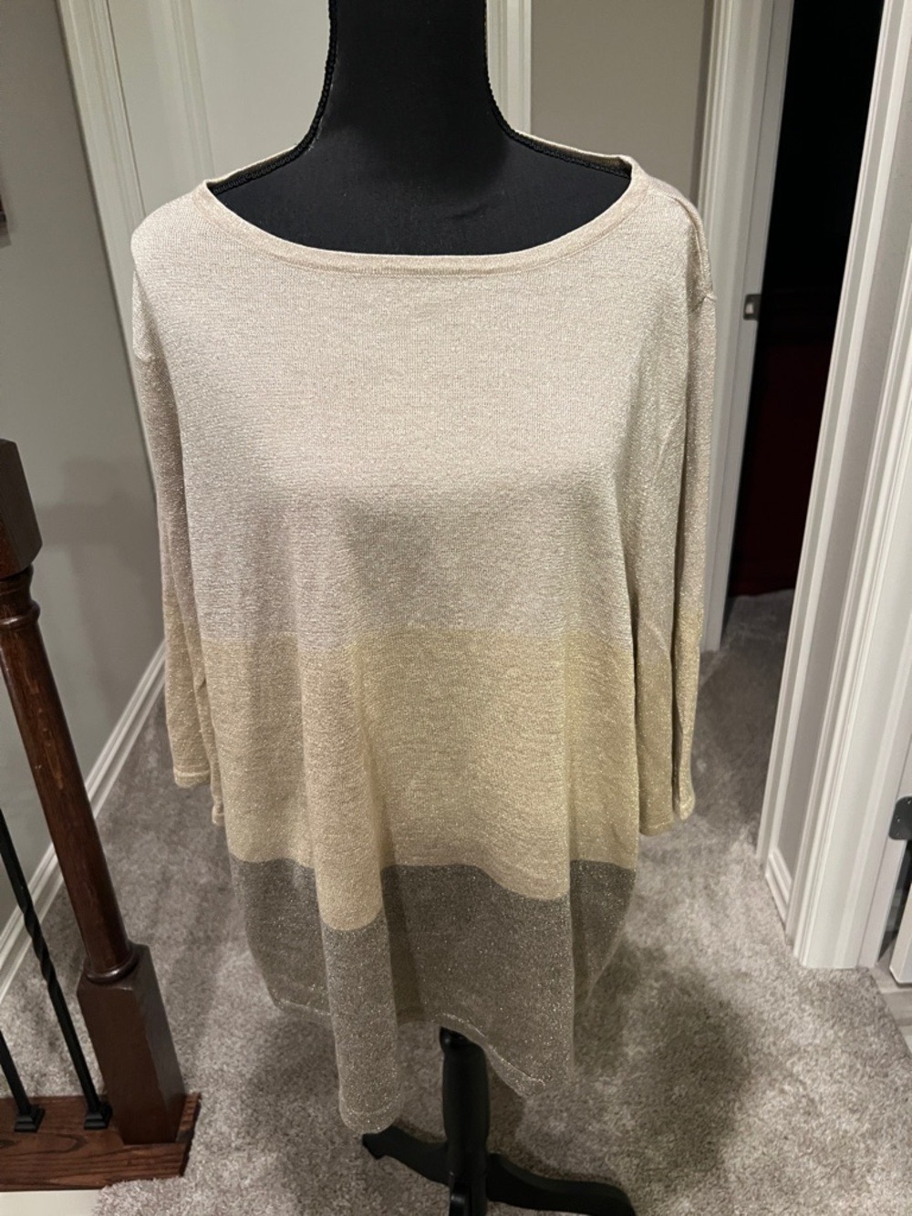 Designers Originals Metallic Neutral Ombre Tunic